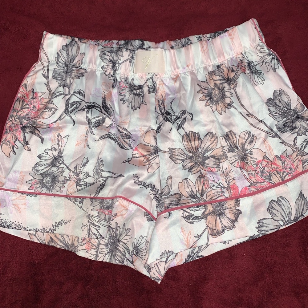 Victoria’s Secret satin floral sleep shorts